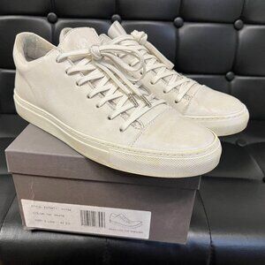 John Varvatos Reed Low top sneaker shoe white mens 9.0